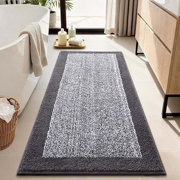 2x4 ft grey runner rug
