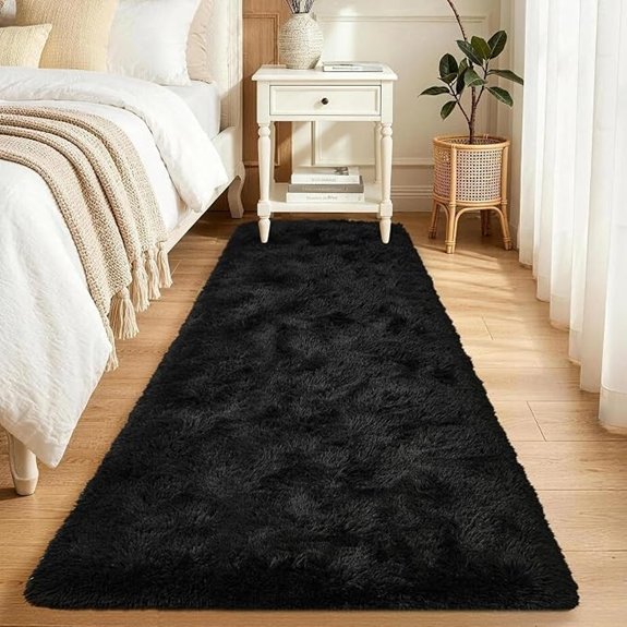2x6 black shag