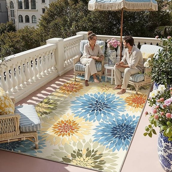 5x8 washable indoor outdoor rug