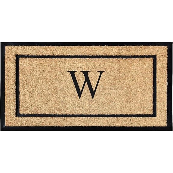 a1hc monogrammed doormat size 24x48