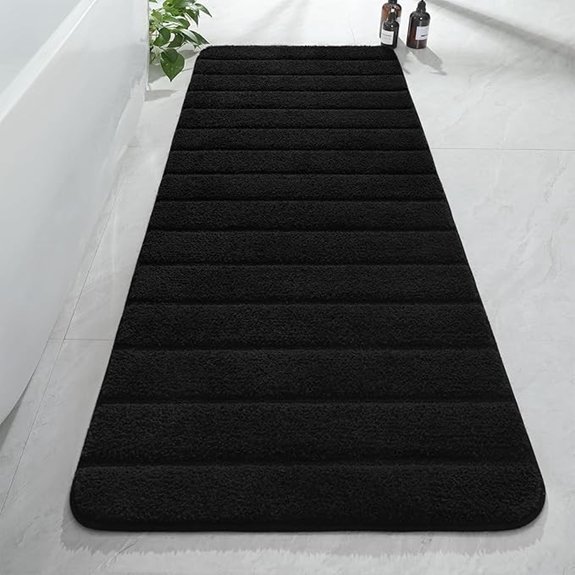 arogan black non slip runner