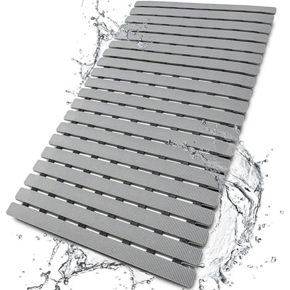bemiso bath mat with suction cups