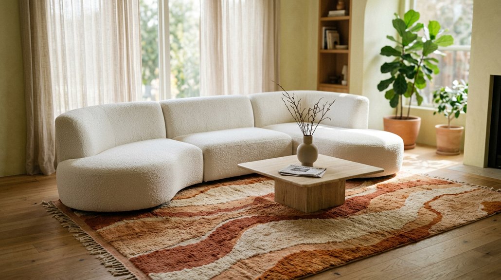 best rugs for white couches