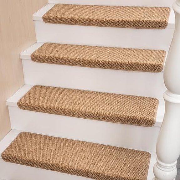 bullnose faux sisal stair treads