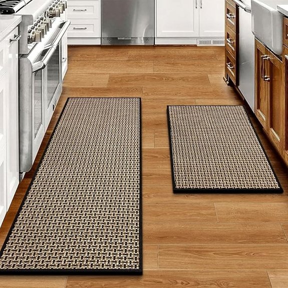 equivei non skid rug set