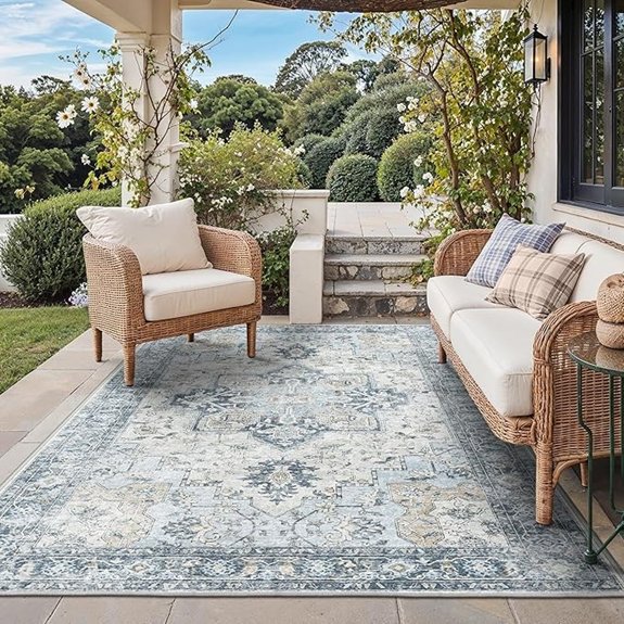 genimo waterproof boho rug