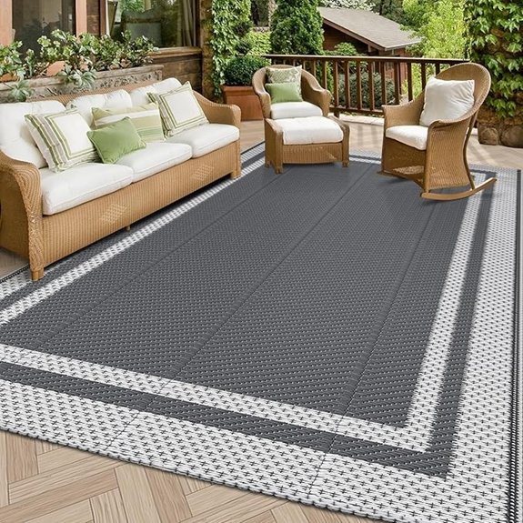 happytrends reversible camping rug 5