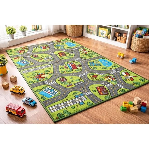 kids carpet playmat rug city life