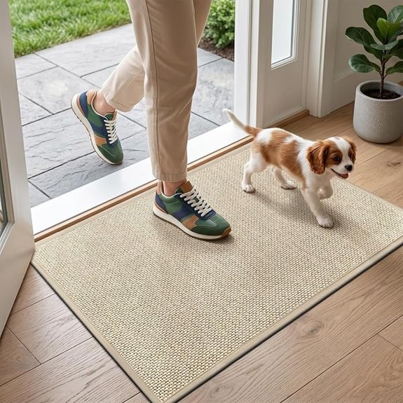 lekeepgo 17x29 khaki door mat