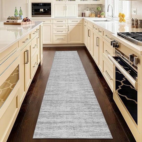 modern abstract kitchen runner