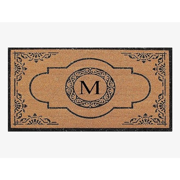 monogrammed double doormat 72x36