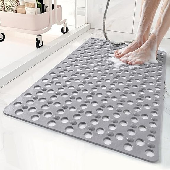 non slip bathtub mat with suction cups