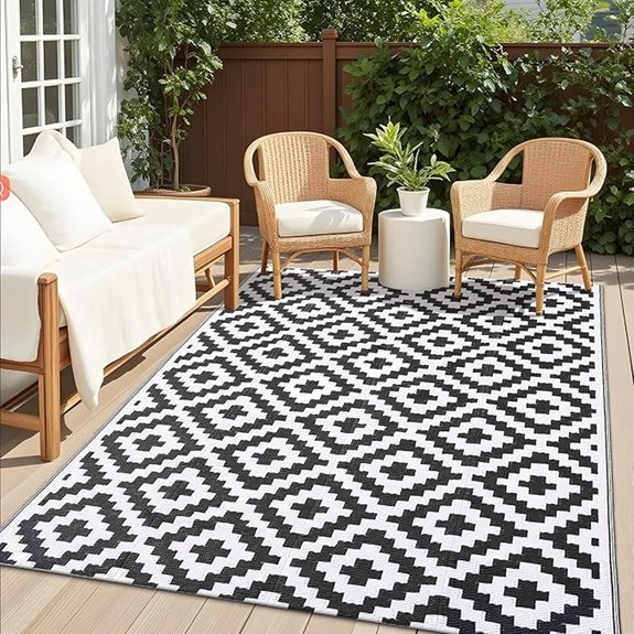 olanly waterproof outdoor rug