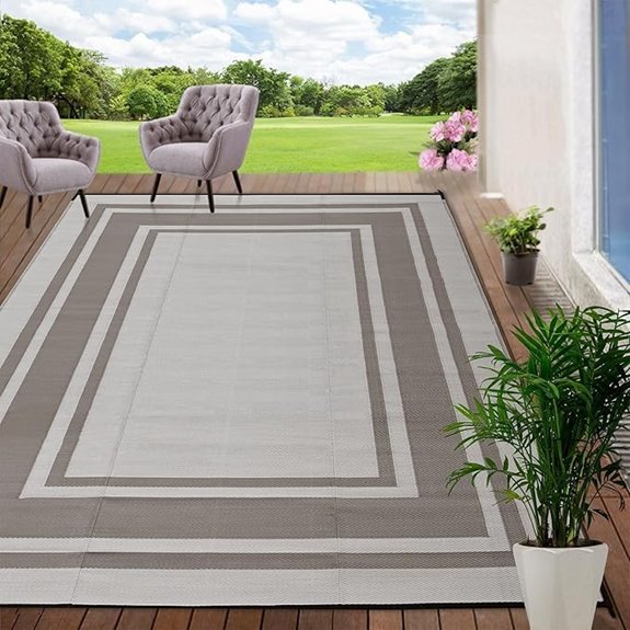 outdoor waterproof patio rug 5x8