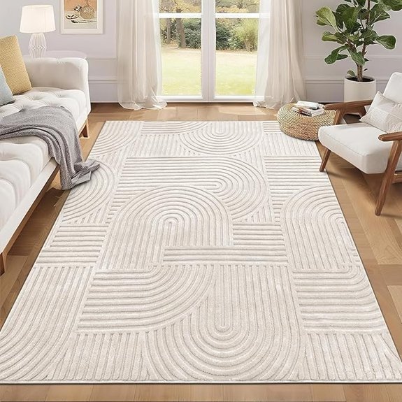 pauwer 5x7 beige rug