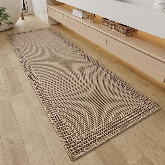 resare waffle bathroom runner