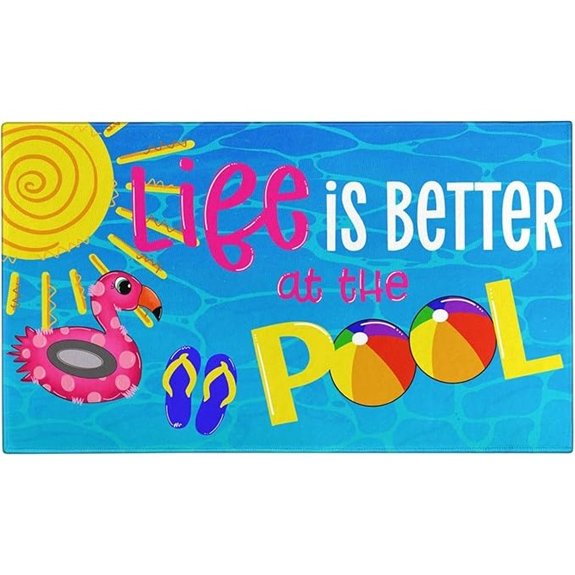 summer pool doormat indoor outdoor non slip