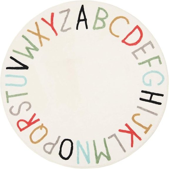 topotdor rainbow round rug