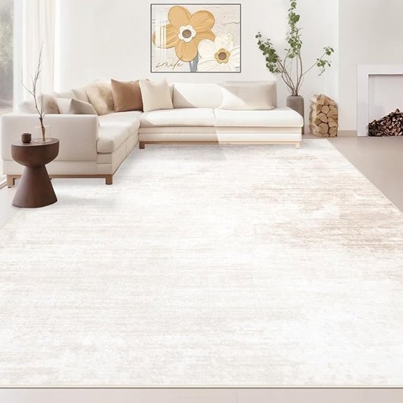 washable modern abstract rug