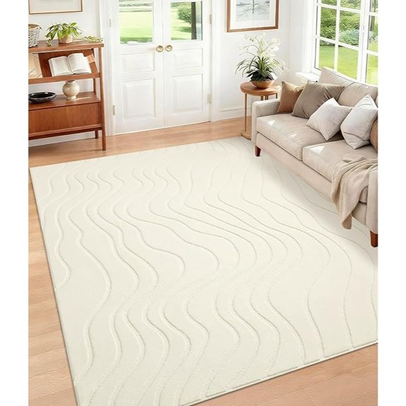 yihouse abstract wave rug